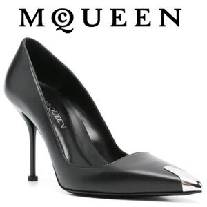 Alexander McQueen Punk 90mm Leather Pump